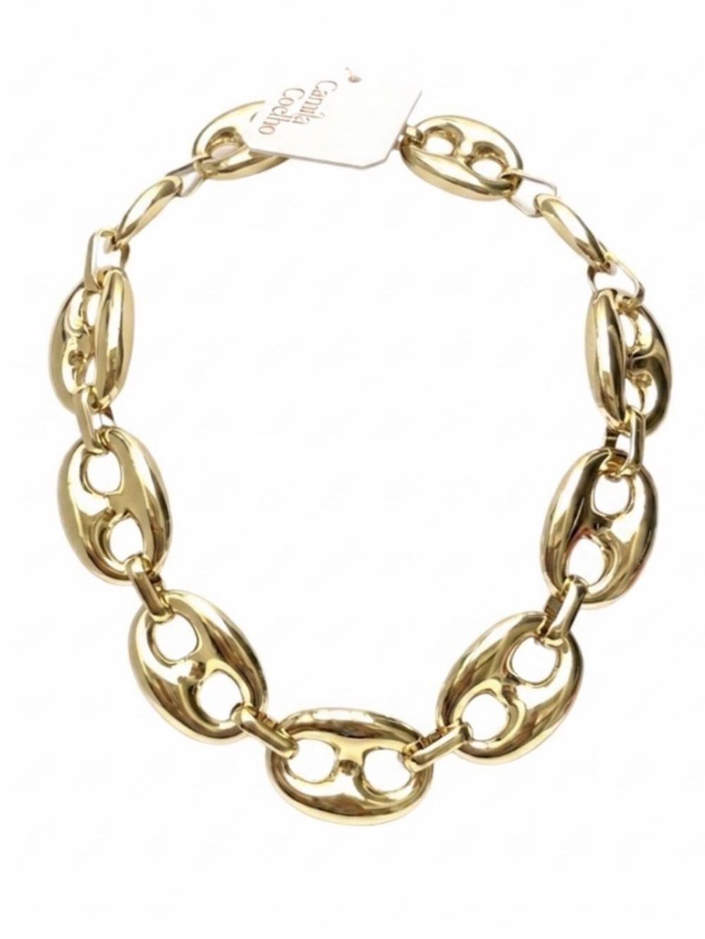 NWT ⚜️ 👑⚜️ Camila Coelho Gorgeous Goldtone  Link Chain 17" Necklace